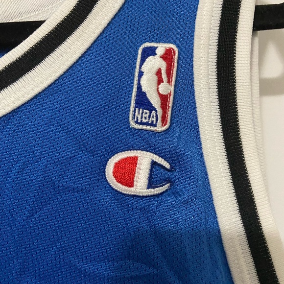 Vintage Champion Orlando Magic Shaquille O’Neal Nba Jersey Size 44 Blue Large - Picture 3 of 4